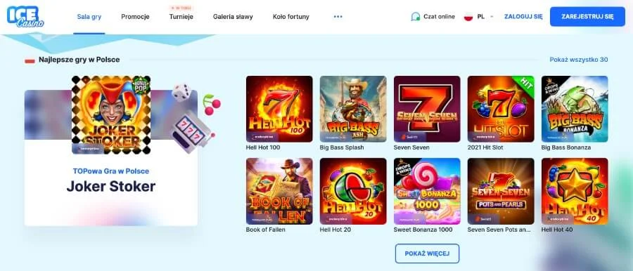 Ice Casino Interfejs Mobilny