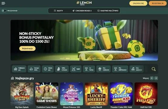 Lemon Casino Interfejs Mobilny
